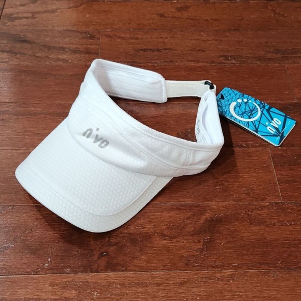 NWT Nivo Women's Golf UPF 30+ Moisture Wicking Visor Hat, White, One Size